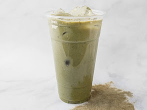 Iced matcha latte